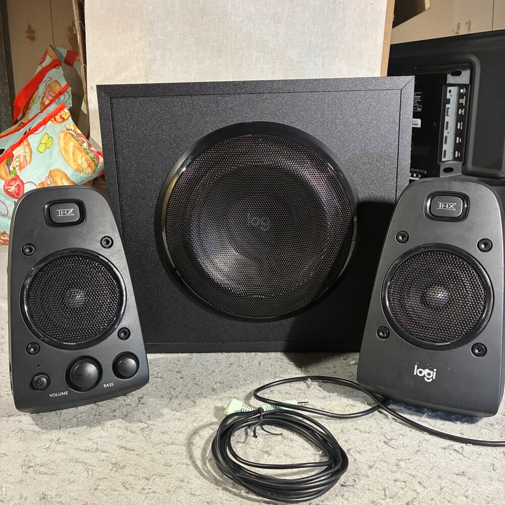 Logitech Z623 Home Speaker System 3-Piece 2.1 Channel Black 400 Watt TV Phone PC